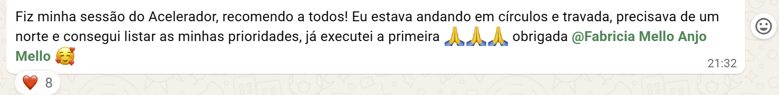 Eu estava andando em circulos e travada, consegui listar as minhas prioridades