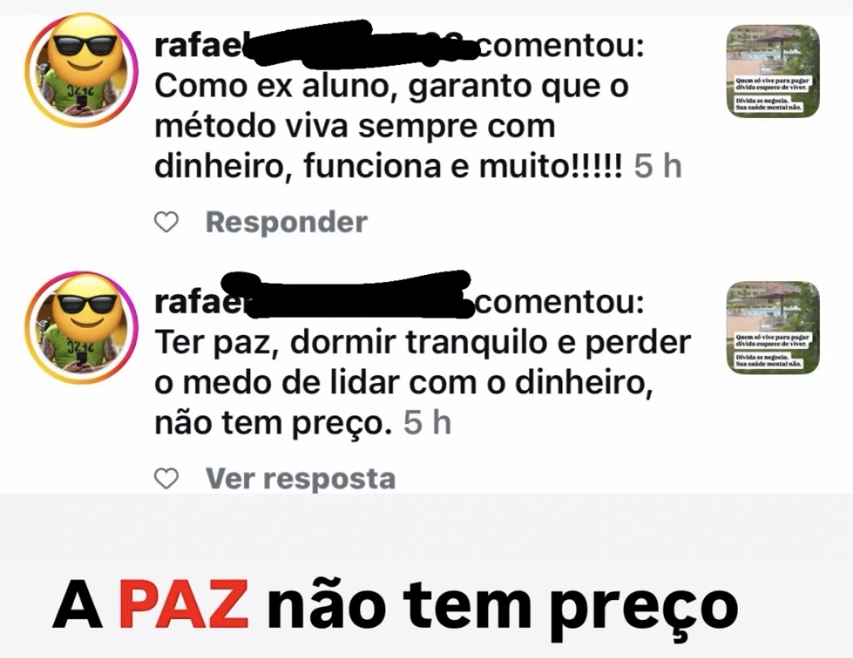 Depoimento sobre a paz depois da sessao de consultoria